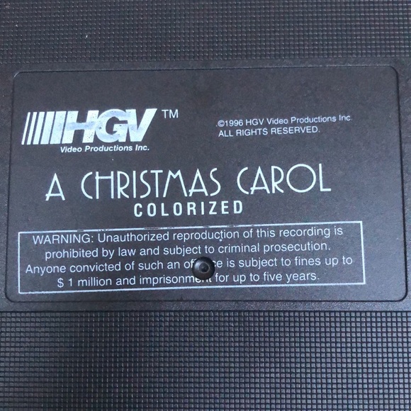 🎄 Vintage - Christmas Carol VHS Colourized - Picture 9 of 12